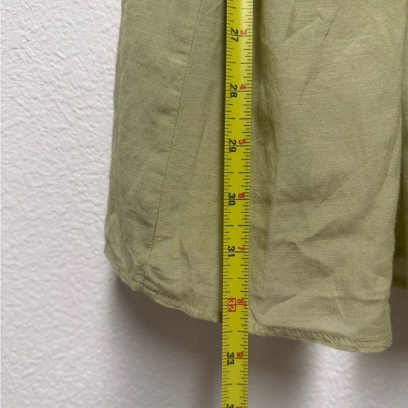 Abercrombie & Fitch Sage Green Puff Sleeve Smocked Mini Dress XS - Picture 6 of 9